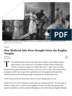 Fake News and The Real Knights Templar