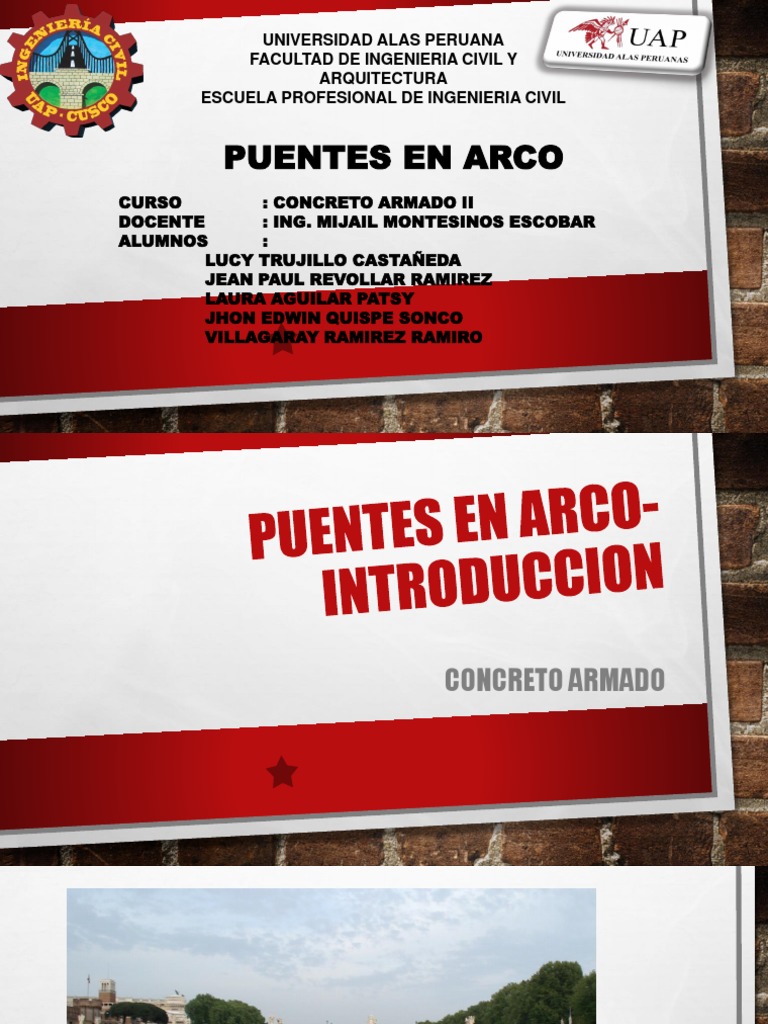 Diseño de Puentes en Arco de Concreto | PDF | Puente | Componentes