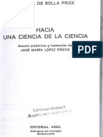 Hacia Una Ciencia de La Ciencia Price PDF