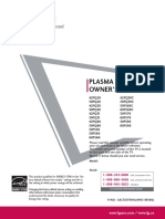 Plasma TV Owner'S Manual