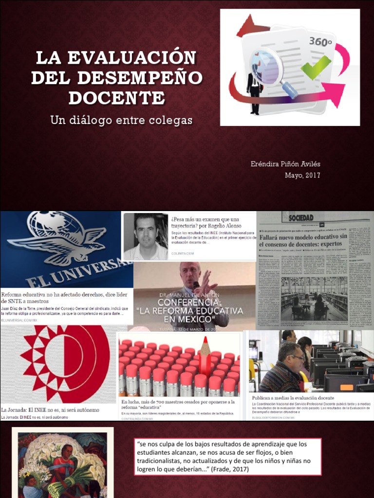 LA EVALUACIÓN Docente PDF | PDF | Evaluación | Maestros