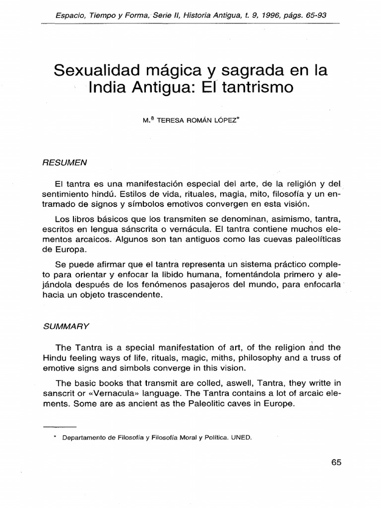 Sexualidad Sagrada en el Tantrismo | PDF | Tantra | Kundalini