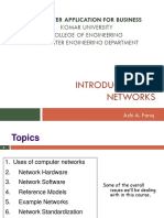 Introduction To Networks: Computer Application For Business