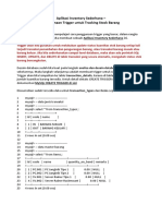 Aplikasi Inventory Sederhana DGN TRIGGER