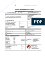 Hoja de Seguridad de Aceite Crudo