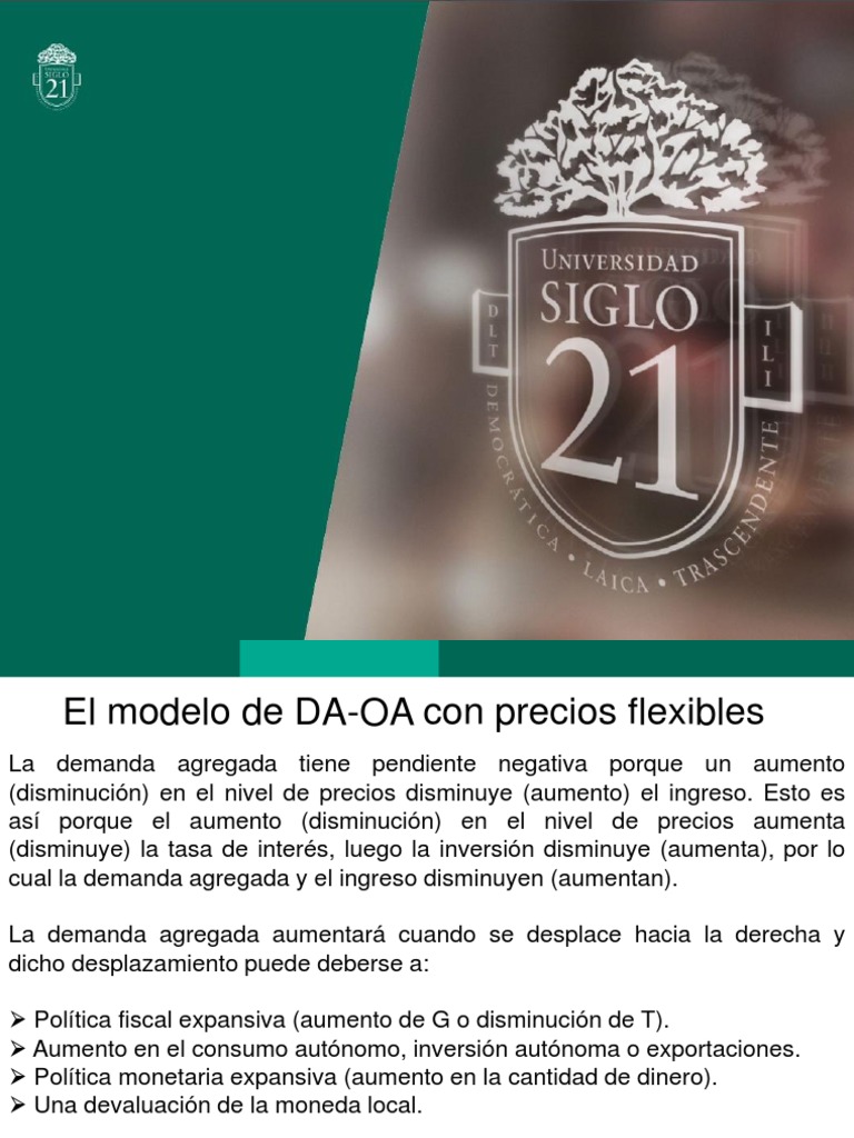 Modelo de Oferta Agregada - Demanda Agregada | PDF | La política fiscal ...