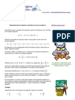 Representación de Números Racionales en La Recta Numérica