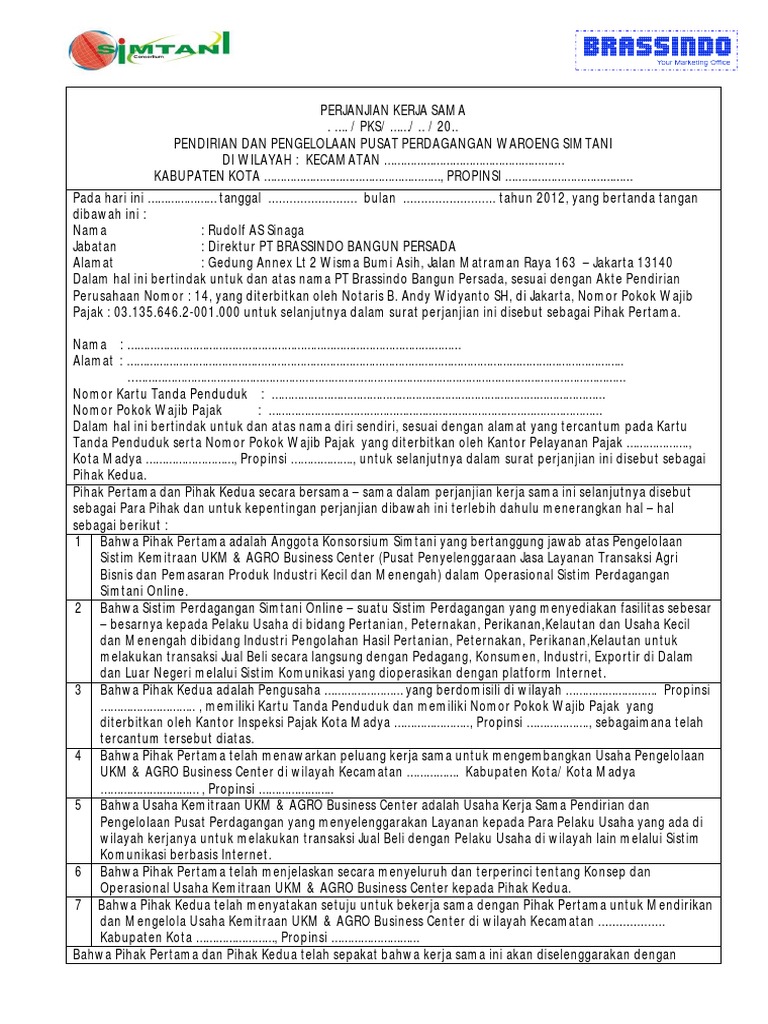 CONTOH SURAT PERJANJIAN KERJASAMA.pdf