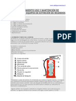 Procedimiento Uso y Mantención de Extintores y Equipos de Extinción de Incendios