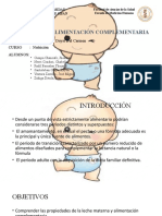 Lactancia y Alimentación Complementaria