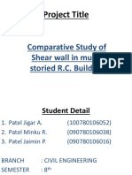 Comparitive Study of Shear Wall