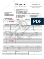 Sangguniang Barangay Session Bulletin