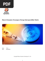 Huawei Symantec Ocean Space Storage Interoperability Matrix