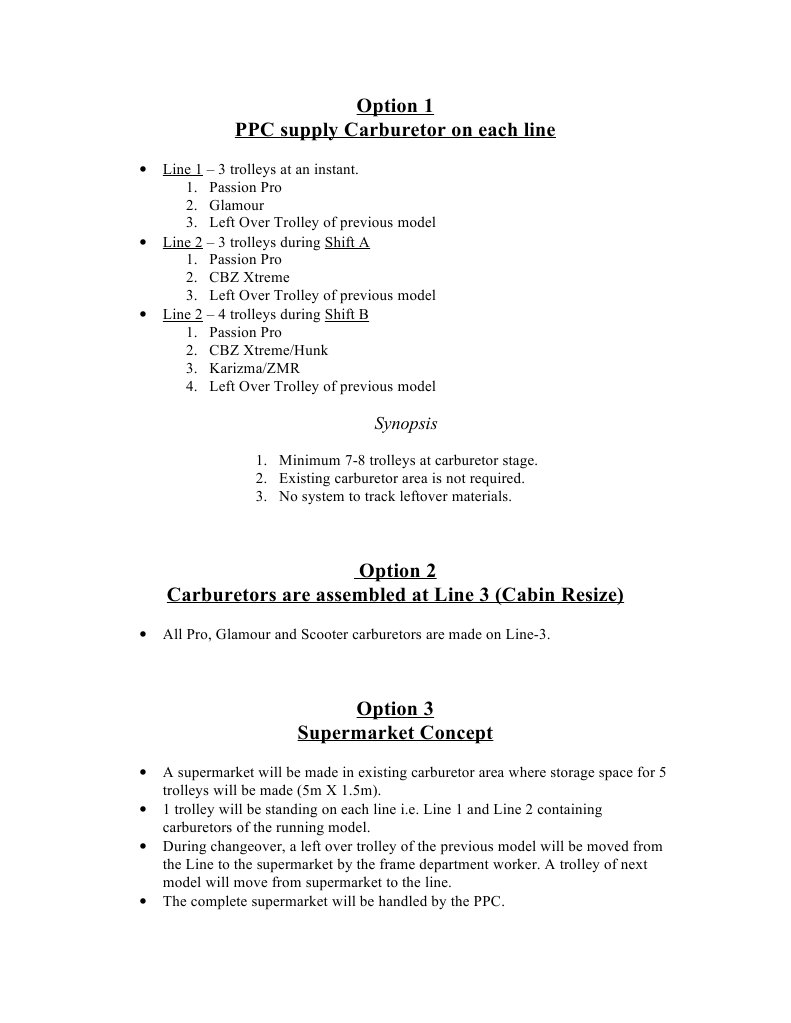 Carburetor Assembly Line Optimization | PDF