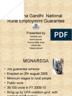 Mahatma Gandhi National Rural Employmrnt Guarantee Act: Presented by