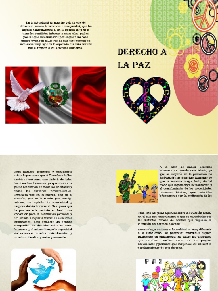 Derecho A La Paz | PDF | Paz | Derechos humanos