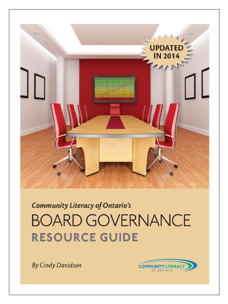 Board Governance Manual June 2014 PDF Committee Charitable