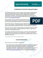 Approved SATCC Esthetician Technical Training Providers[1]