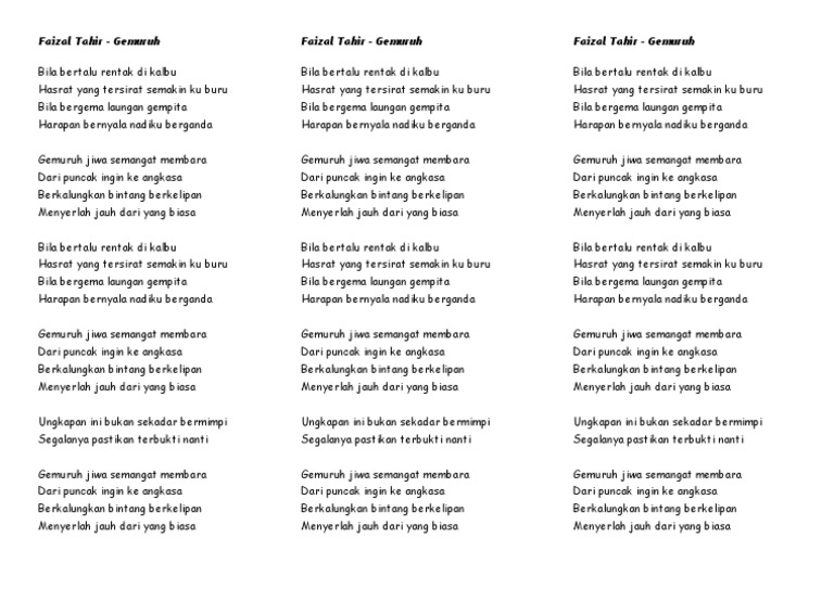Gemuruh Faizal Tahir Pdf
