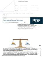 Electronic and Pneumatic Force-Balance Pressure Transmitters