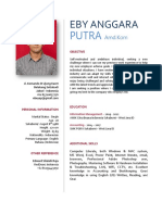 Curriculum Vitae - Eby Anggara Putra