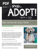The Humane Solution
