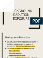 Background Radiation Exposure