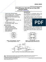 LMC6462 Dual/LMC6464 Quad Micropower, Rail-to-Rail Input and Output CMOS Operational Amplifier