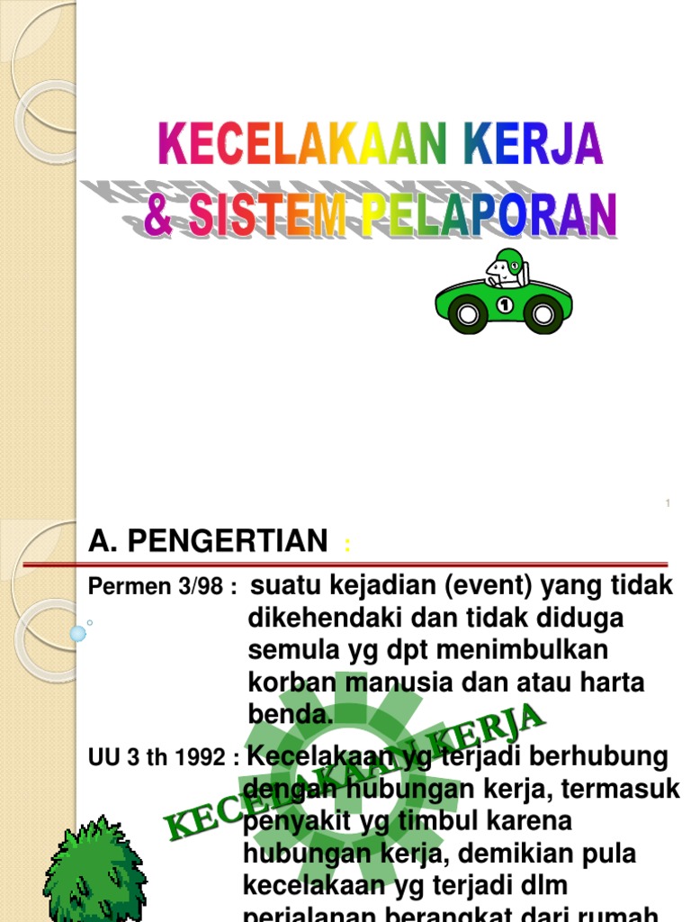 Kecelakaan Kerja Sistem Pelaporan Pdf