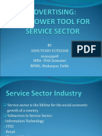 Advertising-The Power Tool for Service Sector