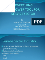 Advertising-The Power Tool For Service Sector