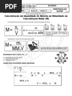 Química - Pré-Vestibular Impacto - Molaridade