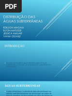 Distribuição Das Águas Subterrâneas