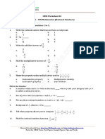 CBSE Worksheet-04 CLASS - VIII Mathematics (Rational Numbers)