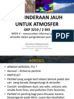 Penginderaan Jauh Untuk Atmosfer S1 Week 4 Parameter Atmosfer From RS