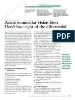 Acute Monocular Vision Loss