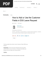 How To Add or Use The Customer Fields in ESS Leave Request - SAP Blogs