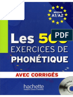  Les 500 Exercices de Phonetique PDF