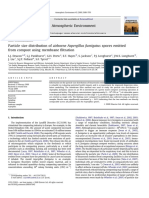 Aspergillus NIger Particle Size