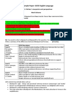 AQA English Language Sample Paper 2a Mark Scheme