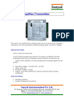 Load Cell Amplifier Transmitter