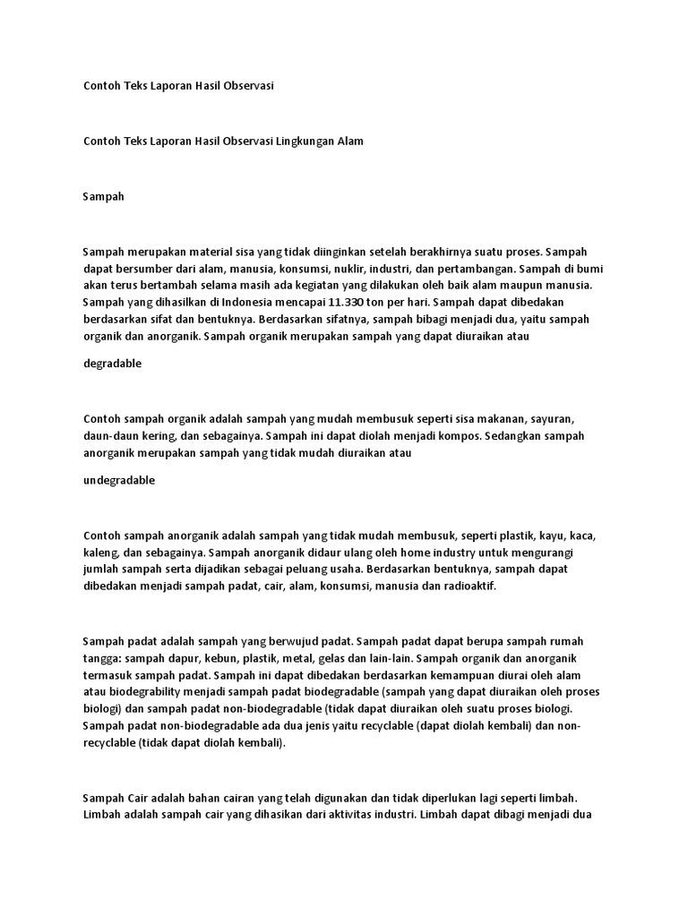 41++ Teks laporan hasil observasi meja ideas