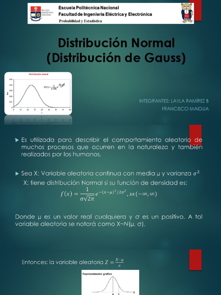Distribución Normal EXPO | PDF | Distribución normal | Media 