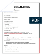 Resume Assignment XX JD