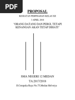 Contoh Proposal Perpisahan