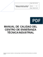 Proyecto Manual de Calidad Revision G 14 Ene 2010