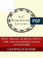 Why Small is Beautiful the Size interpretation of history