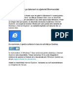 Ghid de Navigare Pe Internet Cu Ajutorul Browserului Internet Explorer