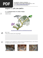 Chapter 3. LIFE ON EARTH: 3.4. Classification of Living Things