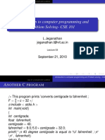 Introduction To Computer Programming and Problem Solving-CSE 101